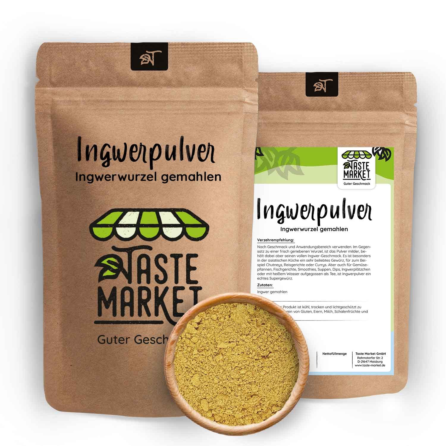 25 kg Ingwer Pulver | Ingwer gemahlen | Ingwertee | Ingwerwurzel gemahlen | Gewürz Spice | Ingwerwasser Ingwertinktur 25.000 g