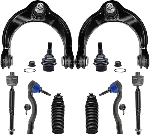 Miniatura 26 de Detroit Axle - Kit de suspensión frontal de 10 piezas para Chevy Trailblazer GMC Envoy XL Buick Rainier 9-7X Ascender, inferior y superior, 4 brazos