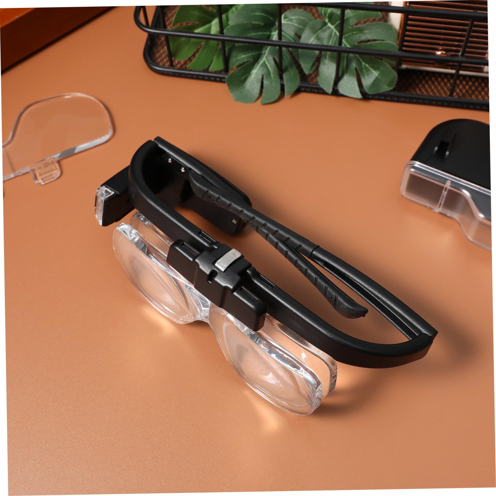 Lupa LED de Lectura Recargable USB con Aumento y Abs Negro