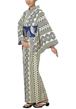 Amazon.co.jp: 浴衣反物（キング幅・吉原つなぎ・棒縞） (反物