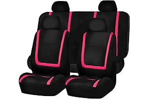FH Group Washable Automotive Full Set Cloth Seat Covers for Mazda 3 Vehicles