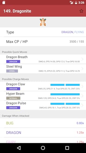 PocketDict for Pokemon GO (+Moves)