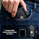 Rasoir de la feuille, 2026 Mise à jour 3D Razor électrique pour hommes, Mini Rasoir de voyage pour hommes Compact Portable Rasoirs de Foil pour hommes, Rasoir électrique pour hommes lavable humide / sec, Smart LED Affichage
