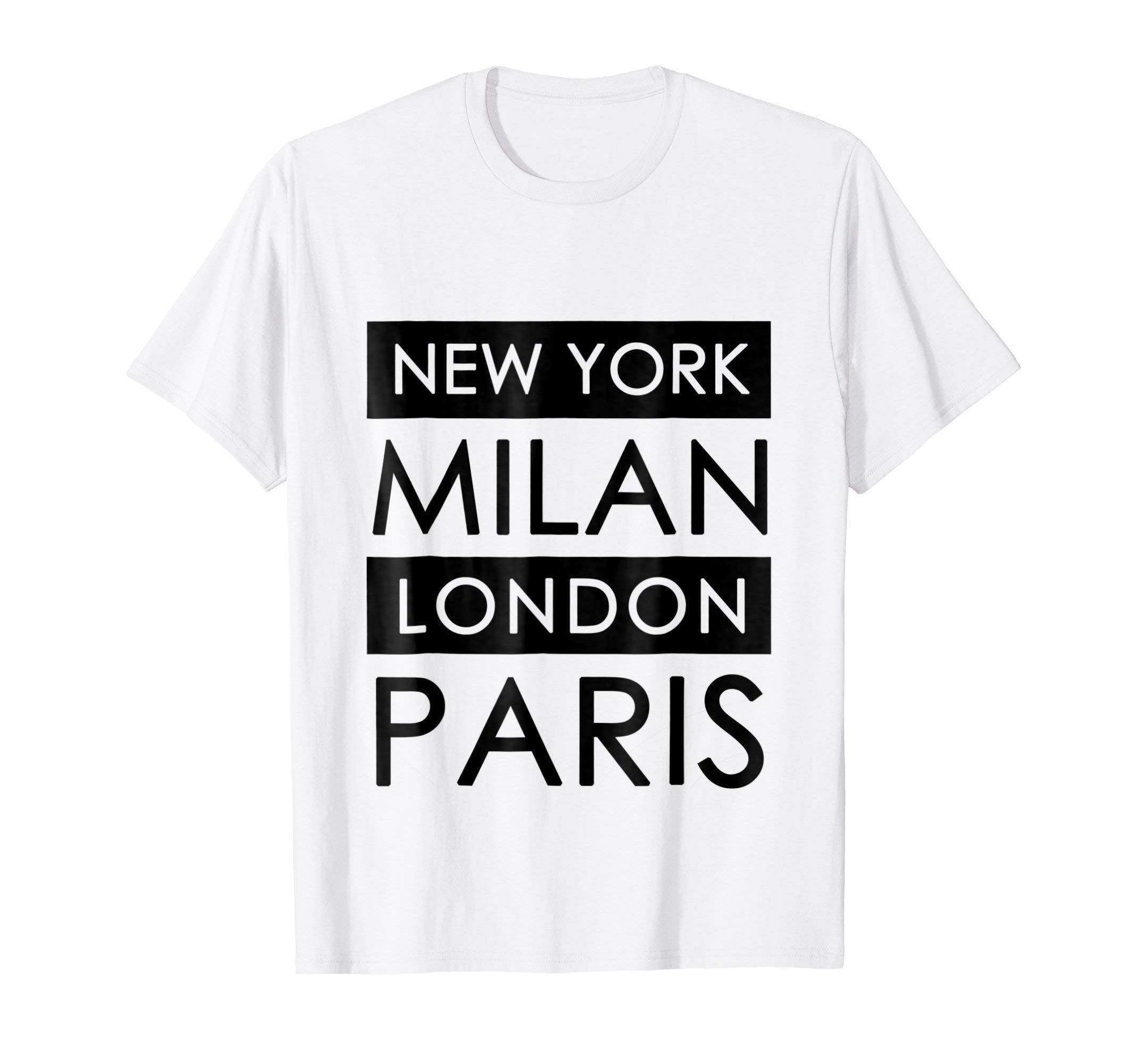 Fox Republic DesignNew York, Milan, London, Paris T-ShirtOEKO-TEX STANDARD 100
