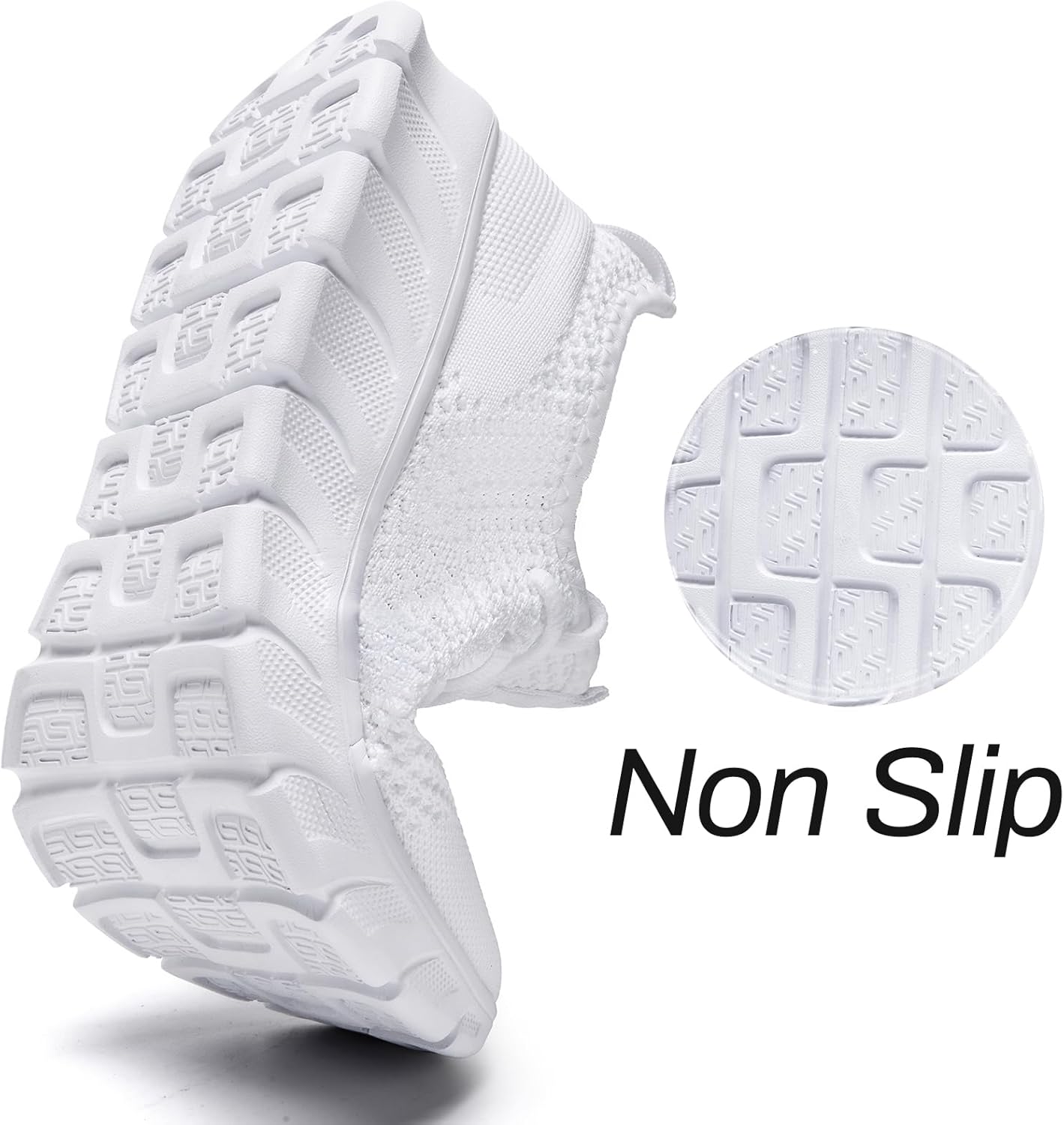 Men Running Tennis Shoes Gym Fashion Sneakers Walking Workout Shoes Athletic Slip on Breathable Mesh Comfortable Lightweight Casual Sport Shoe - Image 6