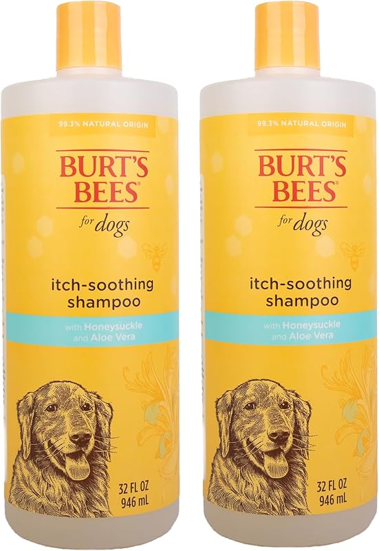 Itch Soothing Dog Shampoo, Honeysuckle, 32 Fl Oz, 2-Pk | 95 percent natural origin formula, relieves itchy skin, gentle daily cleansing, for all dog breeds