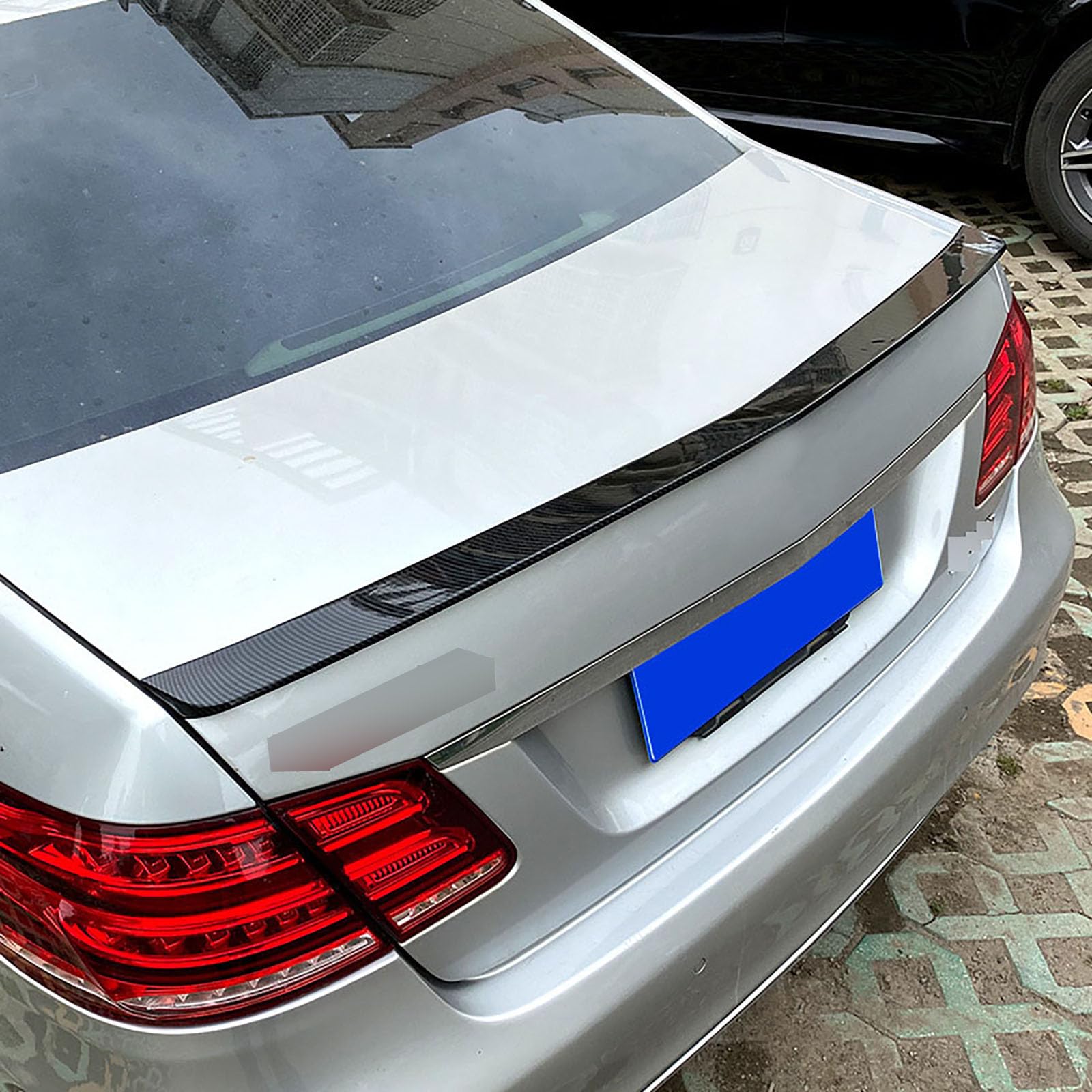 Tylny bagażnik górny spojler, warga ogon spojler, styl samochodu tuning zestaw karoserii, czarne akcesoria, do Benz E-Class Four Door W212 E200 E300 2010-2016