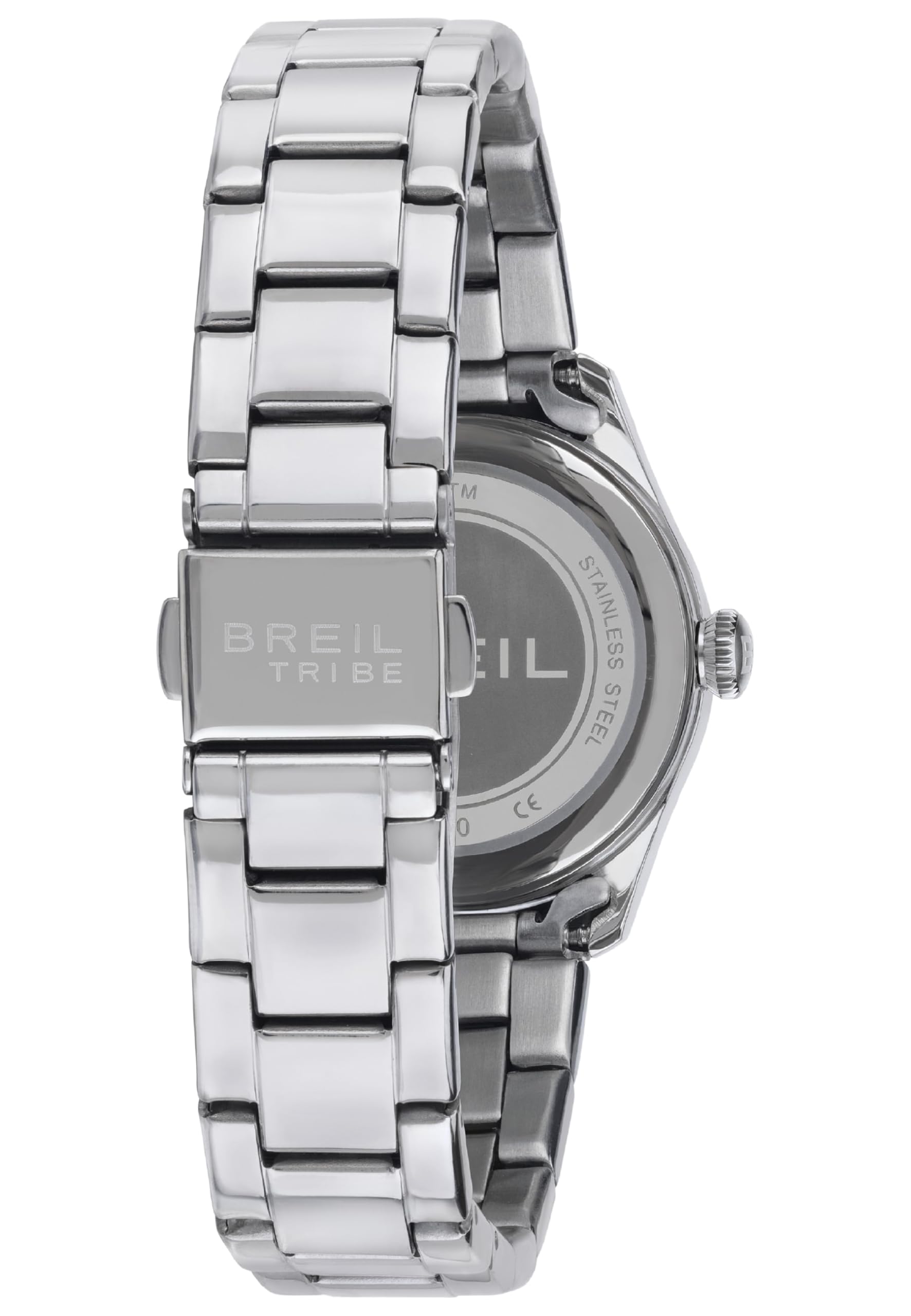 Breil, Collezione Classic Elegance, Orologio Donna, Movimento al Quarzo Solo Tempo, con Cinturino in Acciaio, Quadrante Rotondo, Chiusura Déployante, Diametro 30 mm