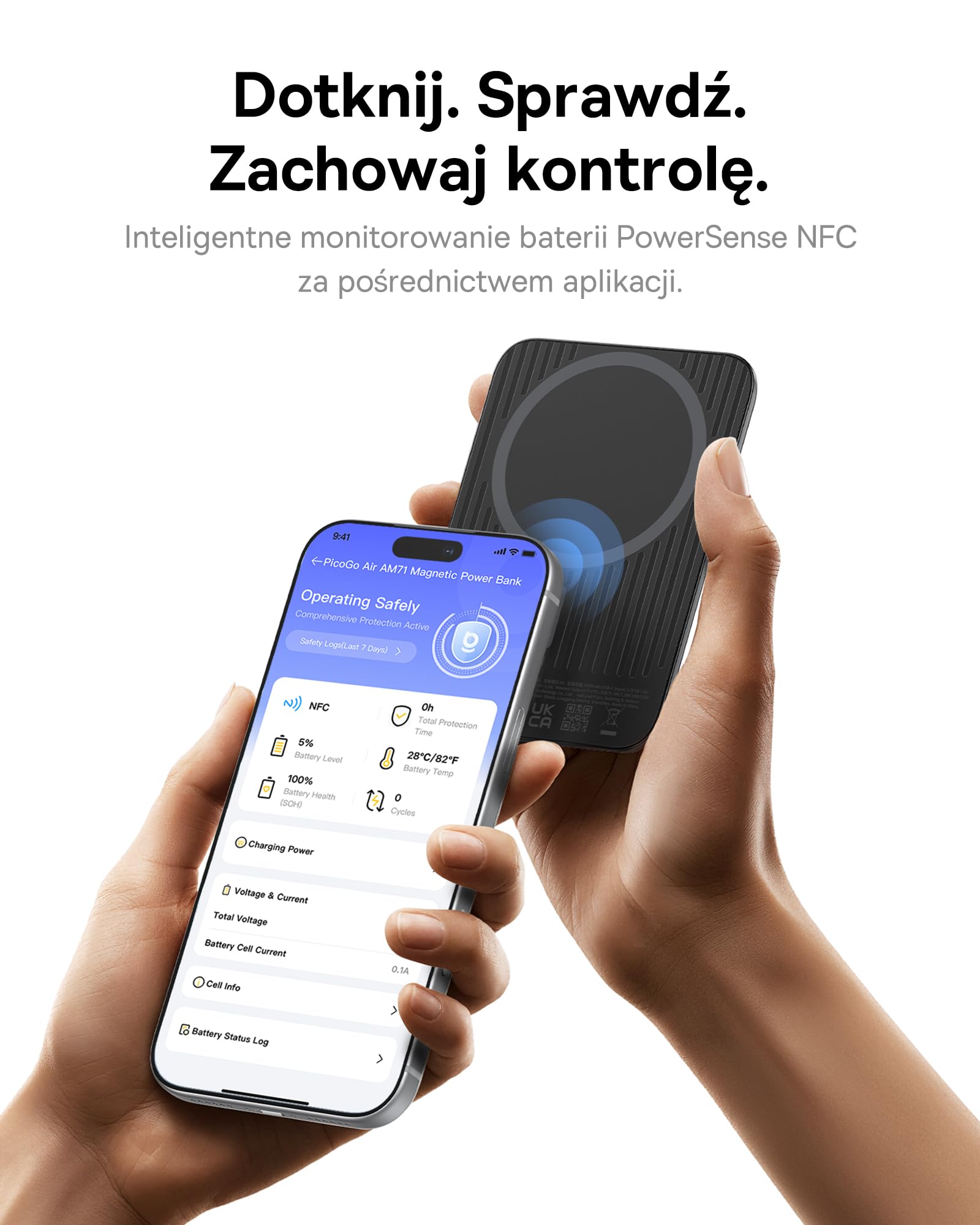Baseus Picogo Air 0,69 cm Ultra Slim 5000 mAh Magsafe Powerbank, certyfikat CCC, magnetyczna przenośna ładowarka z USB C, 22,5 W, szybkie ładowanie, zewnętrzny akumulator do iPhone 17/16/15/14/13/12