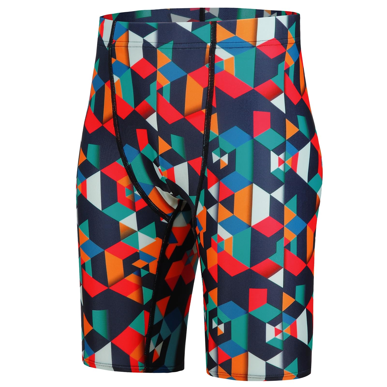 BELEROY Boys' Swim Jammers Competitive Swim Team Suit Youth Kids Athletic Swimming Shorts UPF 50+