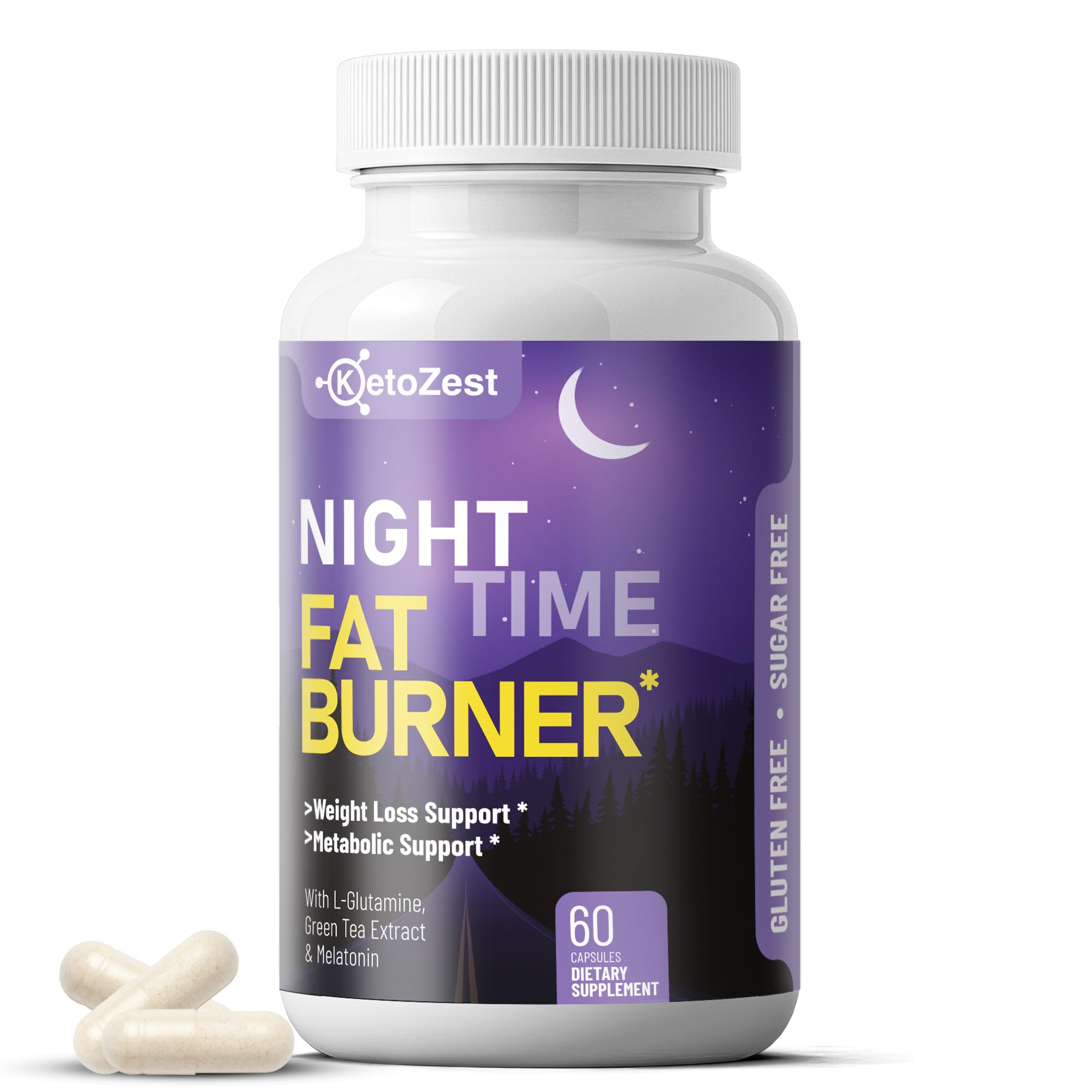 OVERDOSE FAT S PRO パープル Amazon.com: KetoZest Night Time Fat Burner for Weight Loss