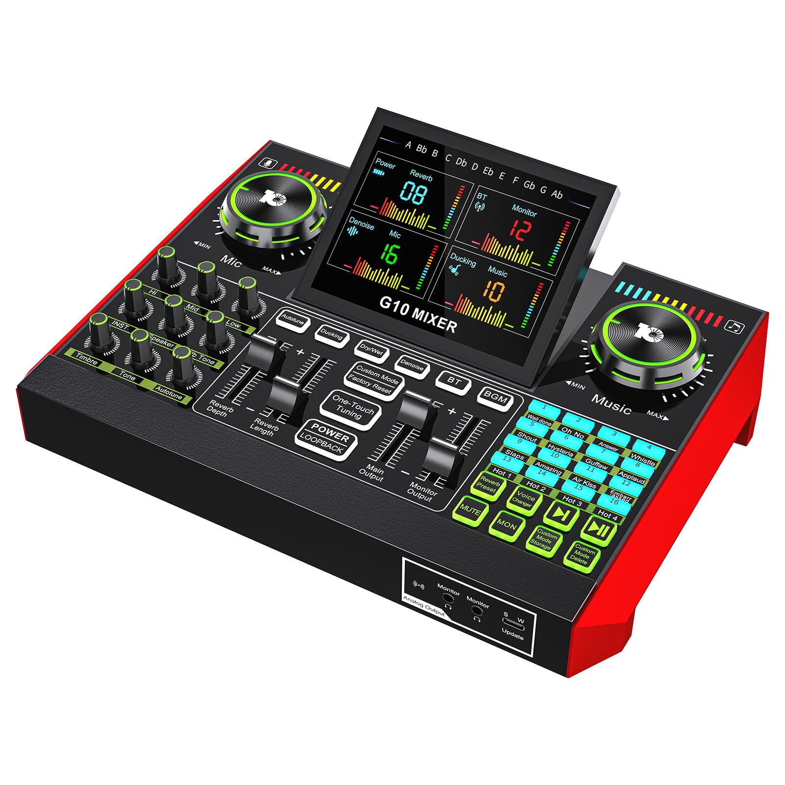 Amazon.co.jp: Yinkaer G10 オーディオインターフェース エフェクター