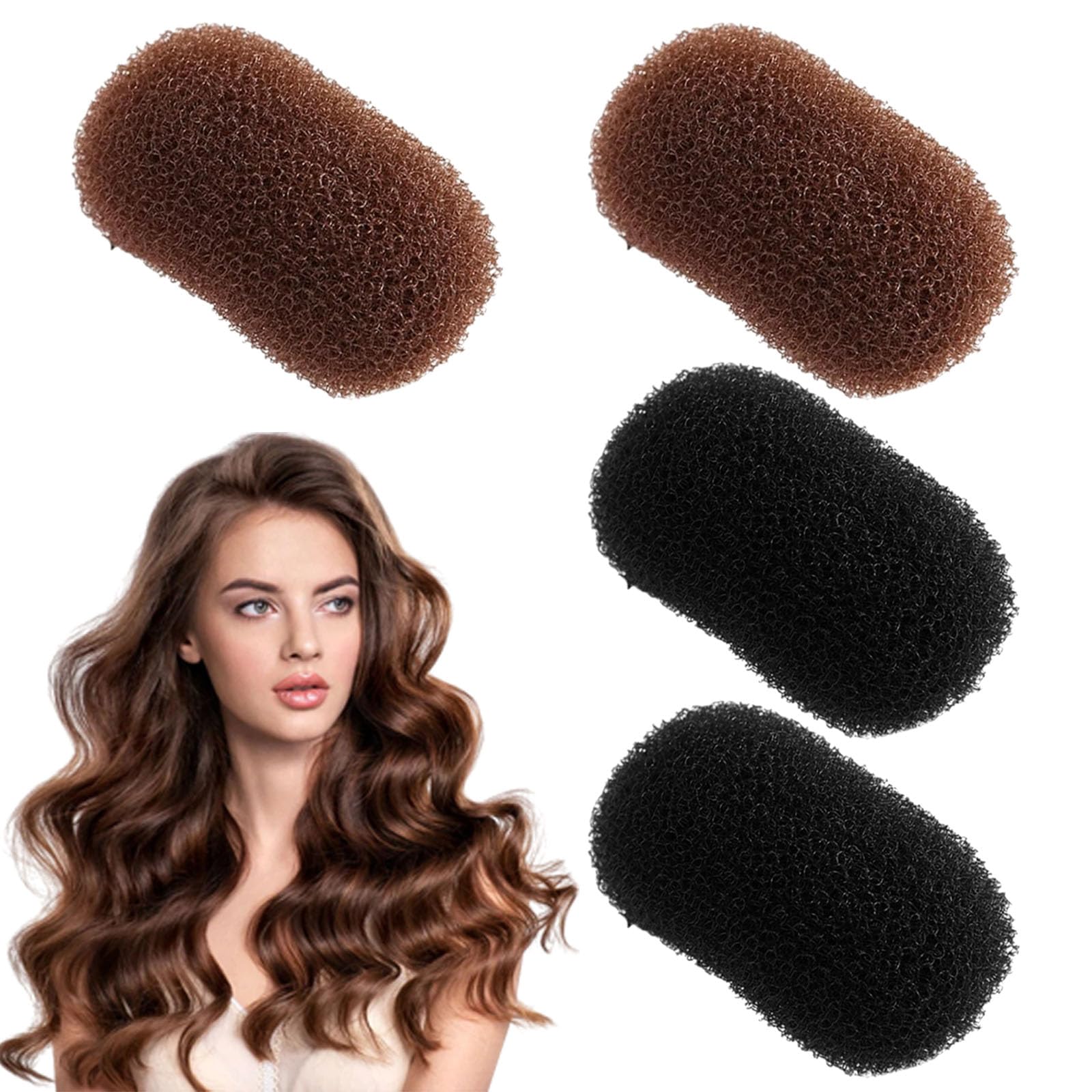 4 PCS Bump It up Headband, Hair Padding for Updos,Hair Bump It up Volume Inserts,Hair Volume Tool