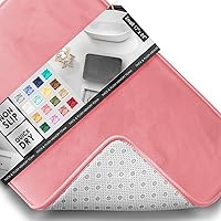 Vista 16 de Clara Clark - Tapete para baño, de espuma viscoelástica, terciopelo y felpa ultra suave, antideslizante, lavable a máquina y de secado rápido, de 17