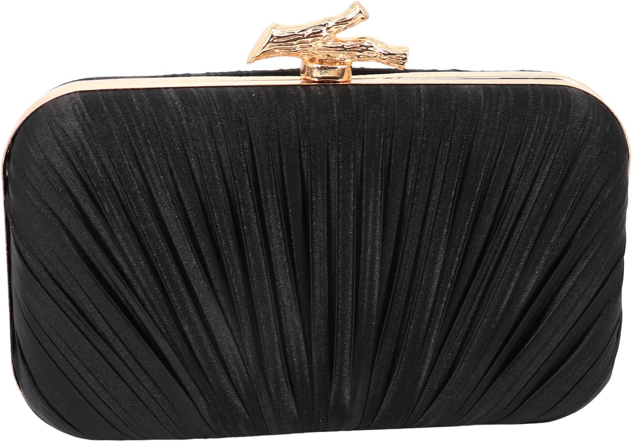 Clutch Purse for Women, Evening Bag with Removable Chain Strap Elegant Handbag for Wedding/Prom/Cocktail/Party