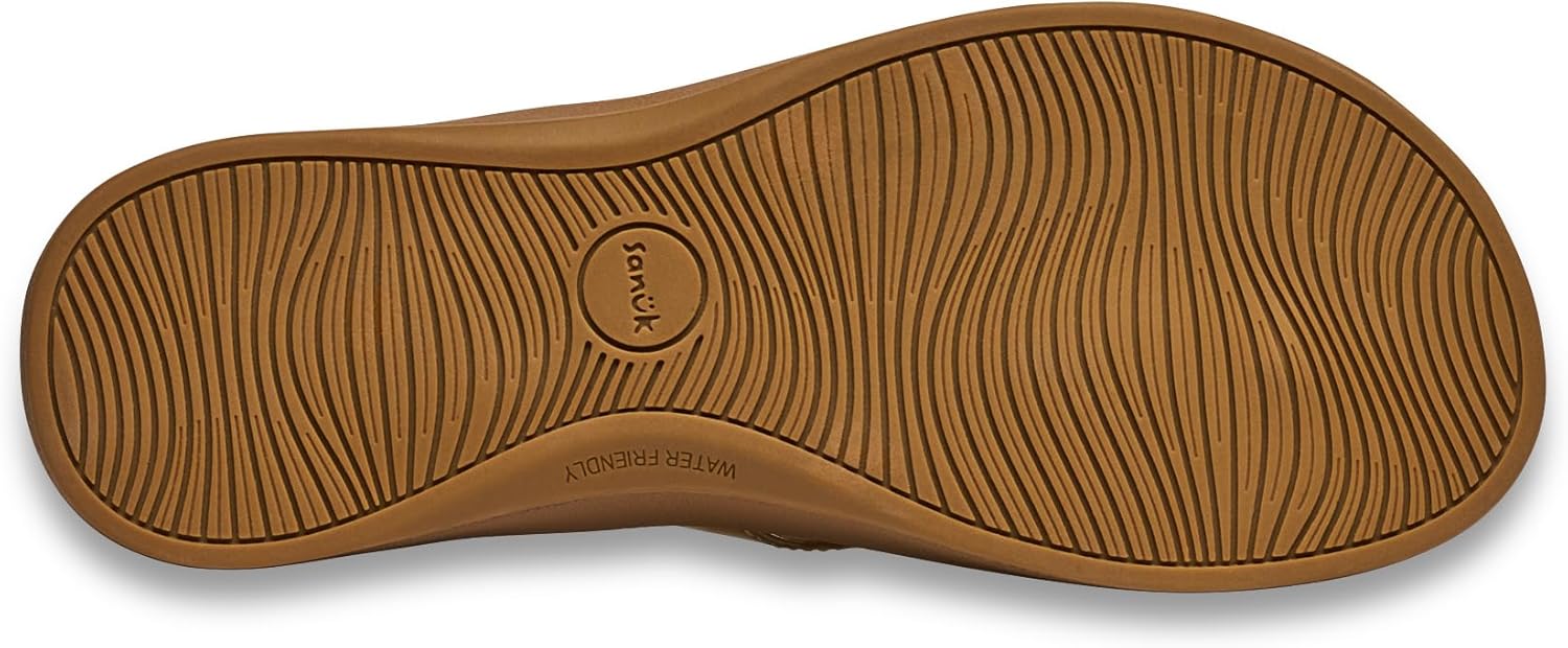 Sanuk Womens Cosmic Shores | Water Resistant Flip Flops for Women | EVA Footbed With Arch Support | Women's Beach Sandals - Image 3