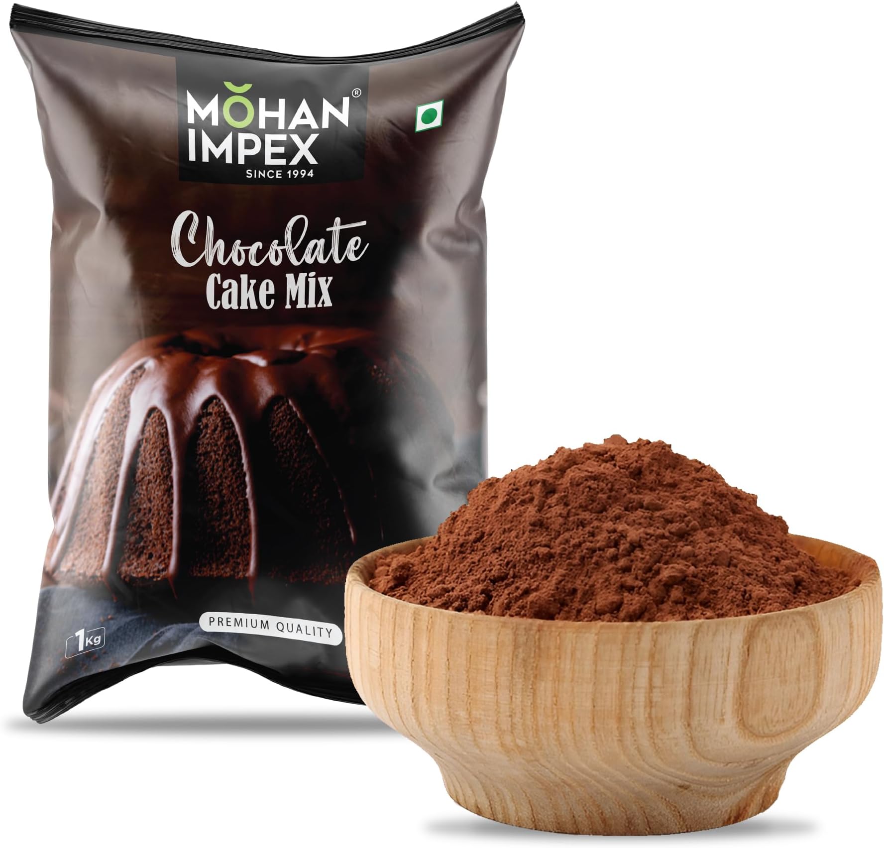 Eggless Chocolate Cake Mix 1kg | Easy Homemade Baking Powder | Instant Ready Premix for Soft & Moist Cakes | Vegan-Friendly, Rich Chocolate Taste
