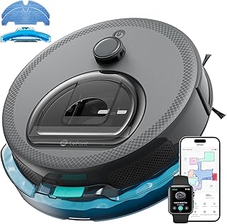 Lefant M330 Pro Robot Aspirateur Laveur 3 en 1, Aspirateur Robot 5000Pa d'Aspiration, Navigation dToF, Cartographie, Zones Virtuelles, Évitement d'obstacles PSD, 150min, Connecté par Alexa/APP/WiFi