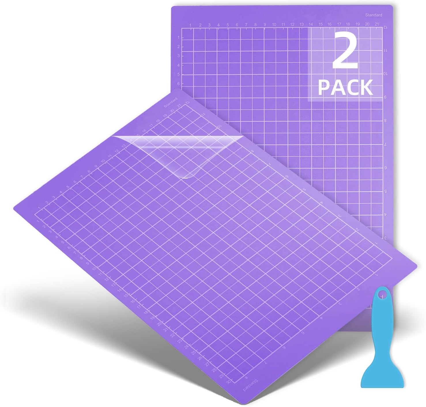 Cutting Mat for Cricut Joy Xtra, 12" x 8.5", Adhesive Cutting Mats/Card mat Accessories for Cricut Joy Xtra (Purple for cricut joy Xtra (2 pack), StrongGrip)