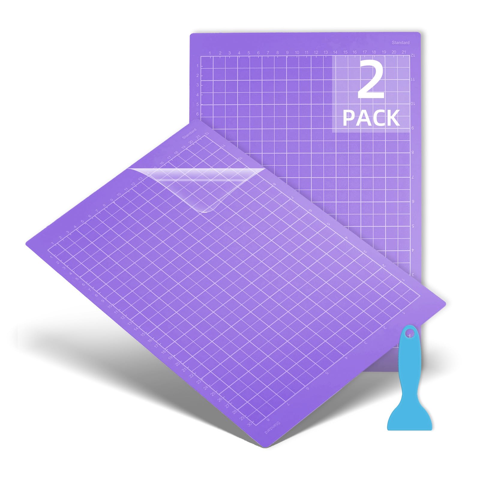 Cutting Mat for Cricut Joy Xtra, 12" x 8.5", Adhesive Cutting Mats/Card mat Accessories for Cricut Joy Xtra (Purple for cricut joy Xtra (2 pack), StrongGrip)