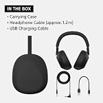 Sony WH-1000XM6 The Best Noise Canceling Wireless Headphones, HD NC Processor QN3, 12 Microphones, Adaptive NC Optimizer, Mastered by Engineers, Studio-Quality, 30-Hour Battery, Black