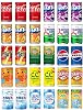 Carbonated Beverage Mini Can, 5.6 fl oz 160 ml, 13 Types, Set of 30 Totals Trademark Registration Number: 6662120