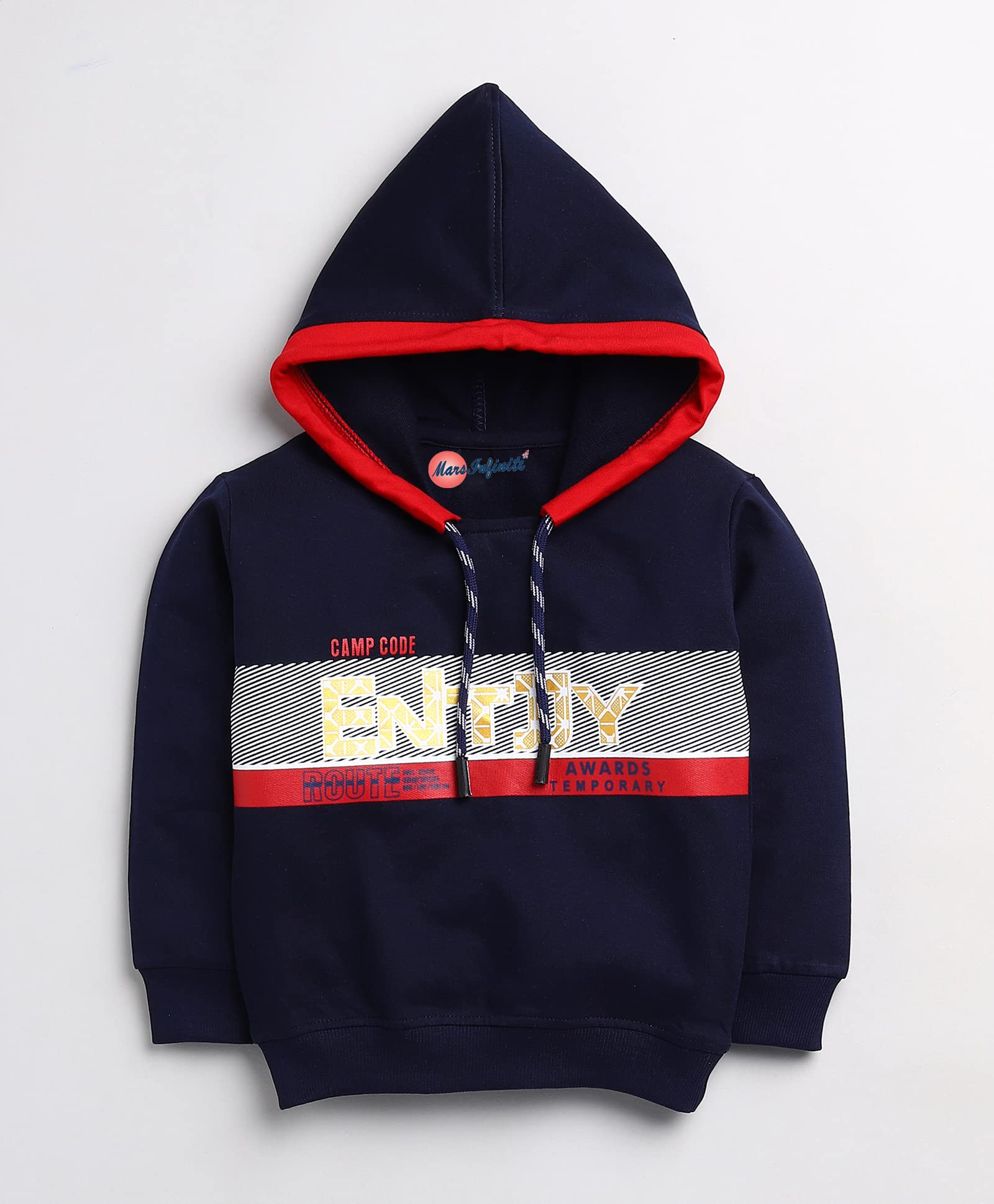 Mars Infiniti Navy Color Winter Hood Sweatshirt for 12 to 18 Months