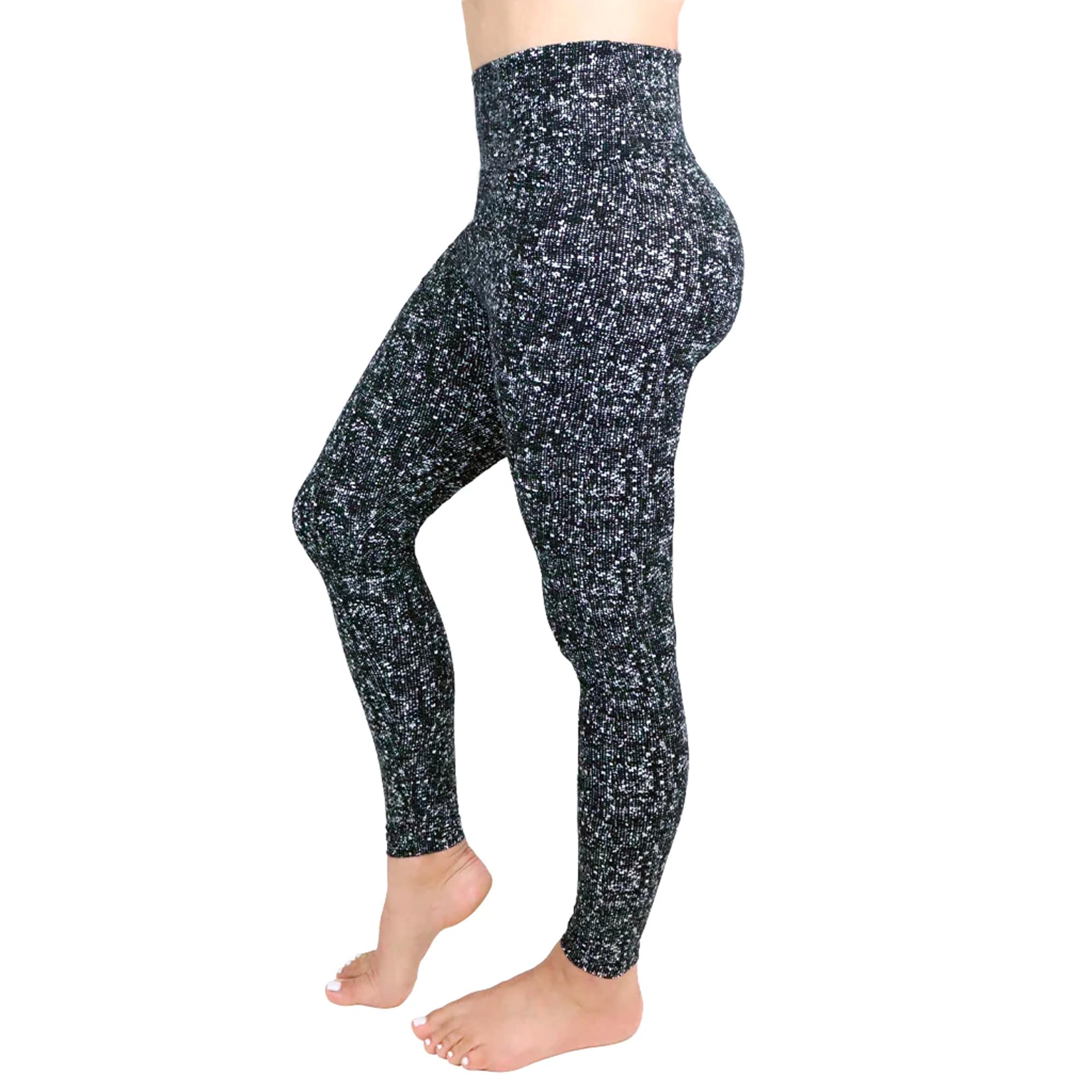 On The Go Women's High Waist Etched Leggings - Supersoft Slimming Tummy Control Yoga Pants (1 Pair, Etched, Size 3X-5X)