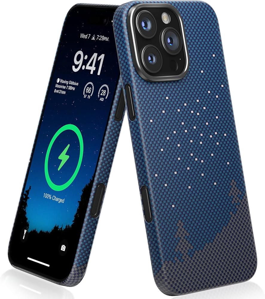 Amazon.co.jp: iPhone 16 Pro Max対応アラミド繊維ケース memumi