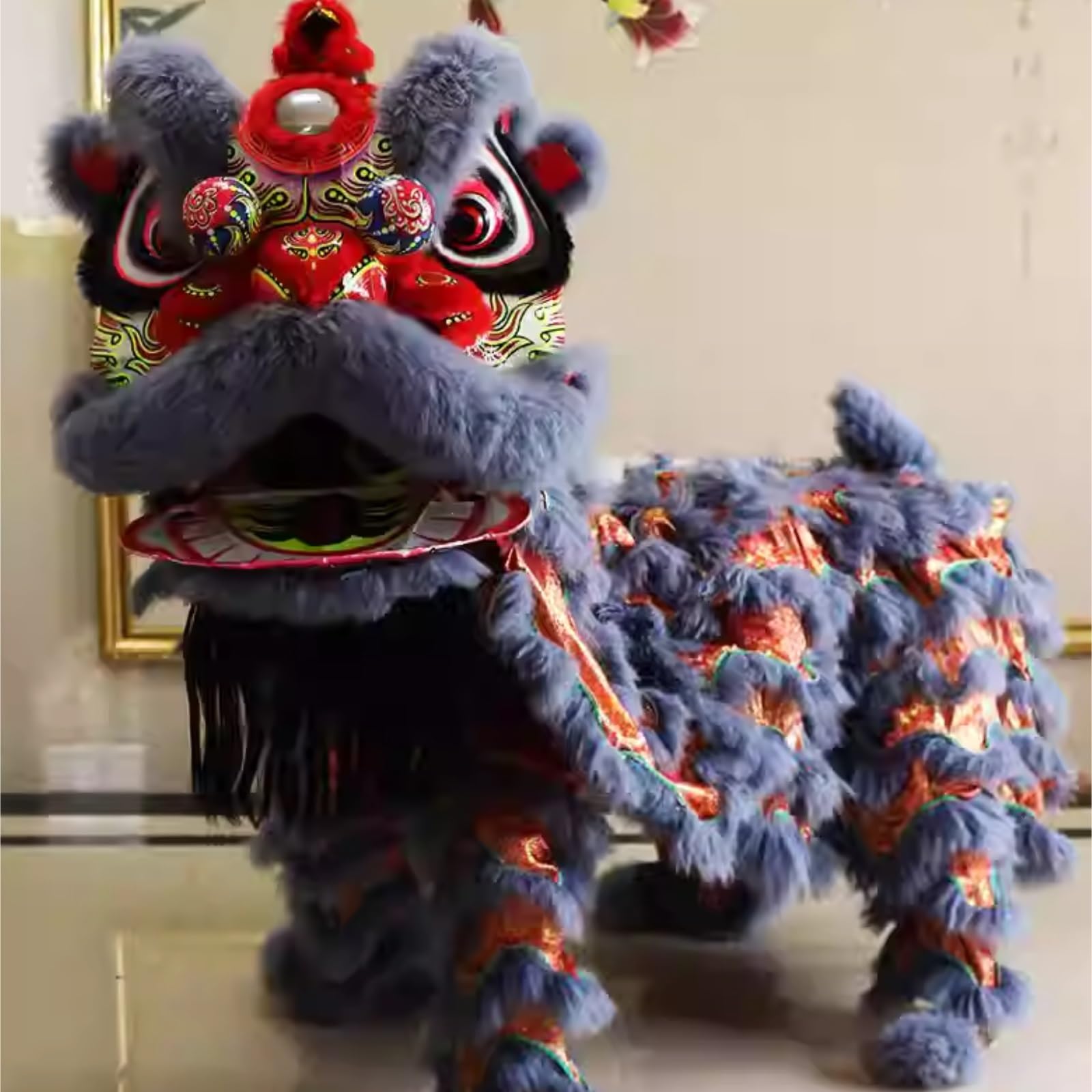 Drago Cinese per Feste Testa di Danza del Leone Costume Cinese Puntelli for Spettacoli Capodanno Sportiva all'Aria Aperta Feste Cinesi in Italia