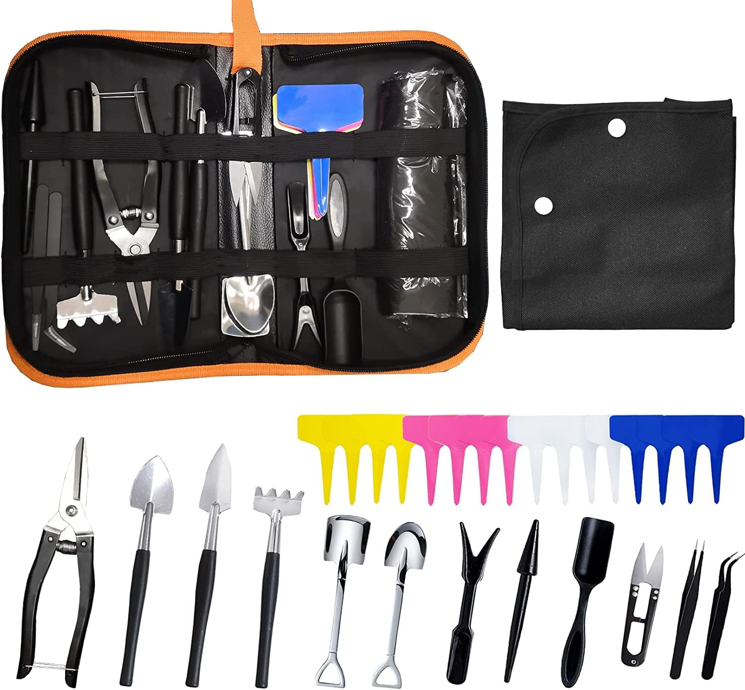 Ensemble d'outils pour bonsaï, 30 pièces, kit d'outils de jardinage d'intérieur pour débutant, comprend un tapis de rempotage de plantes, un sac en cuir, des ciseaux à bonsaï, des cadeaux pour les