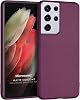 Microsonic Matte Silicone Case for Samsung Galaxy S21 Ultra Purple [Case Compatible with Galaxy S21 Ultra - Purple]