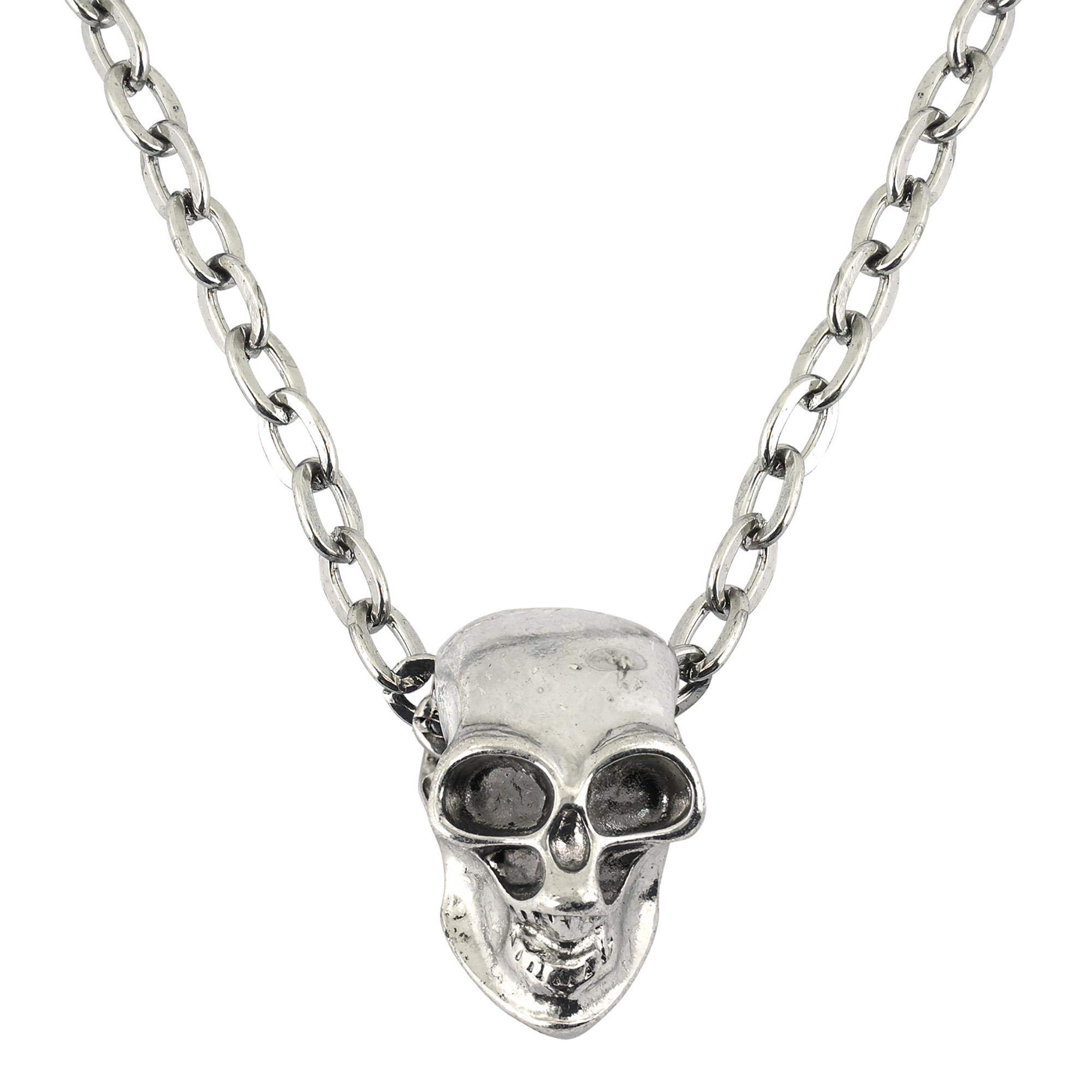 Skull Necklace Halloween Jewellery for Fancy Dress Costumes Accessories Accessory