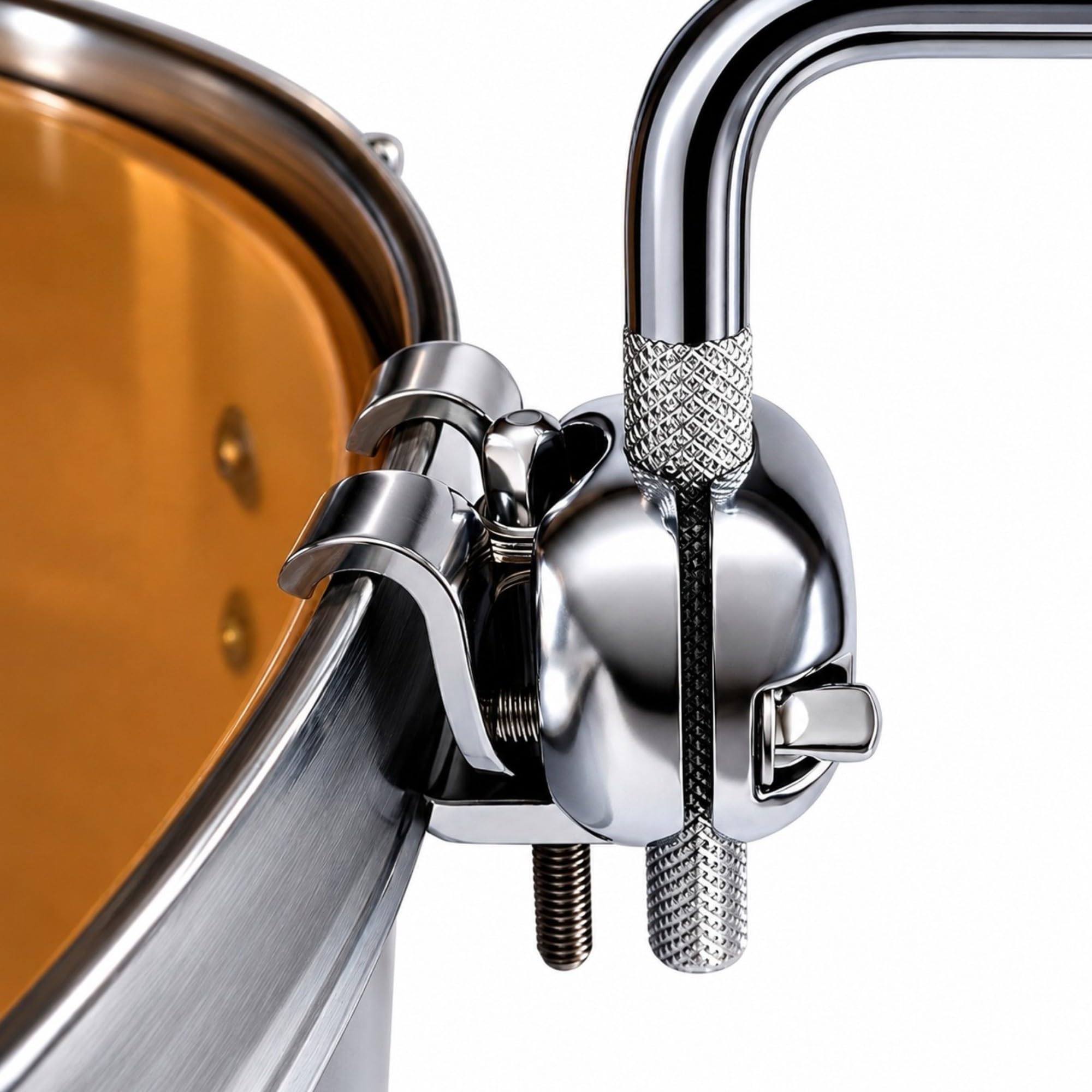 Support de fixation, pince de cerceau de caisse claire pour Cowbell, jam block, tambourine, splash, cymbale
