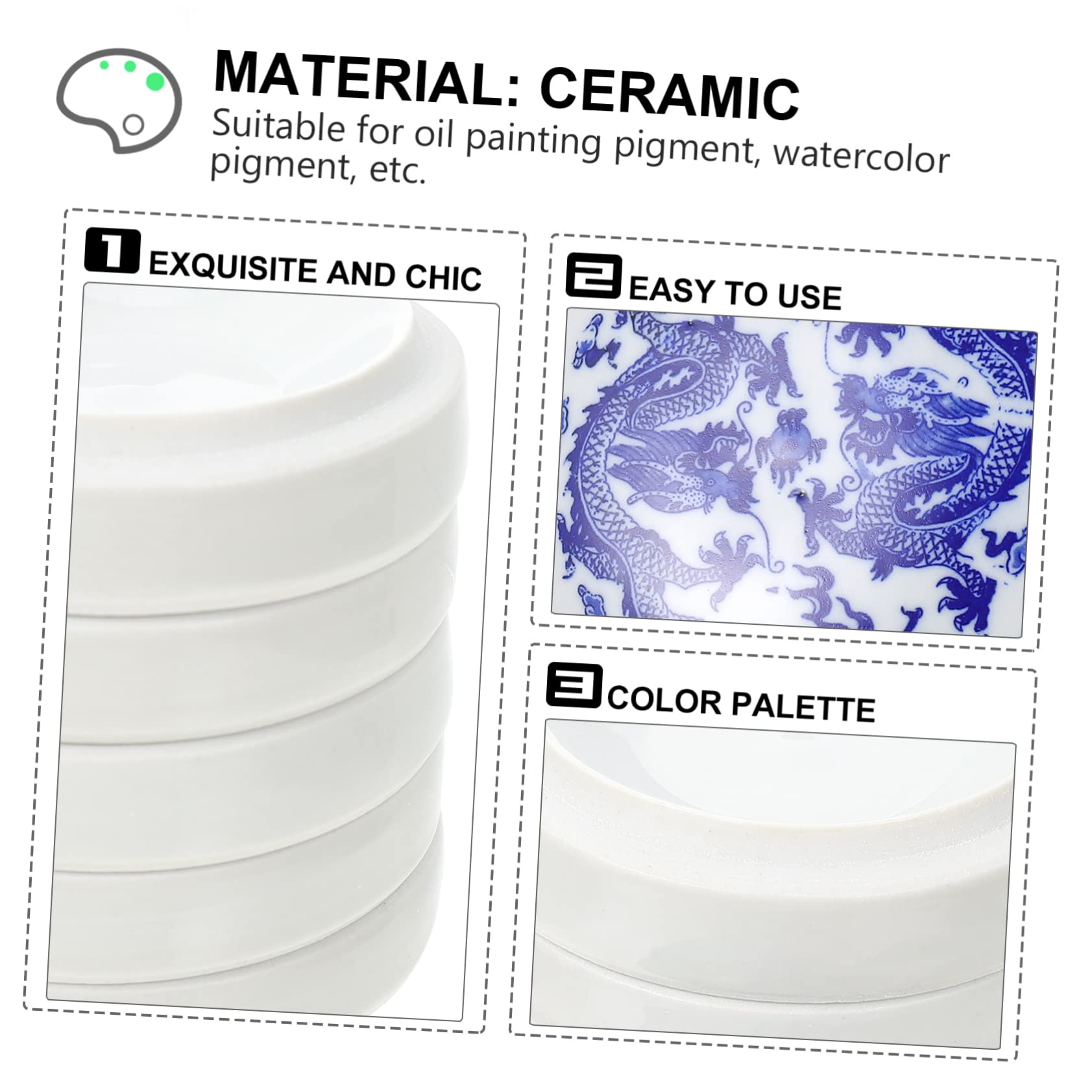 Anneome Aquarellpalette Mehrschichtpaletten Zeichenpaletten Tintenkasten Farbmalwerkzeug Malpaletten Für Täglichen Gebrauch Kalligrafie