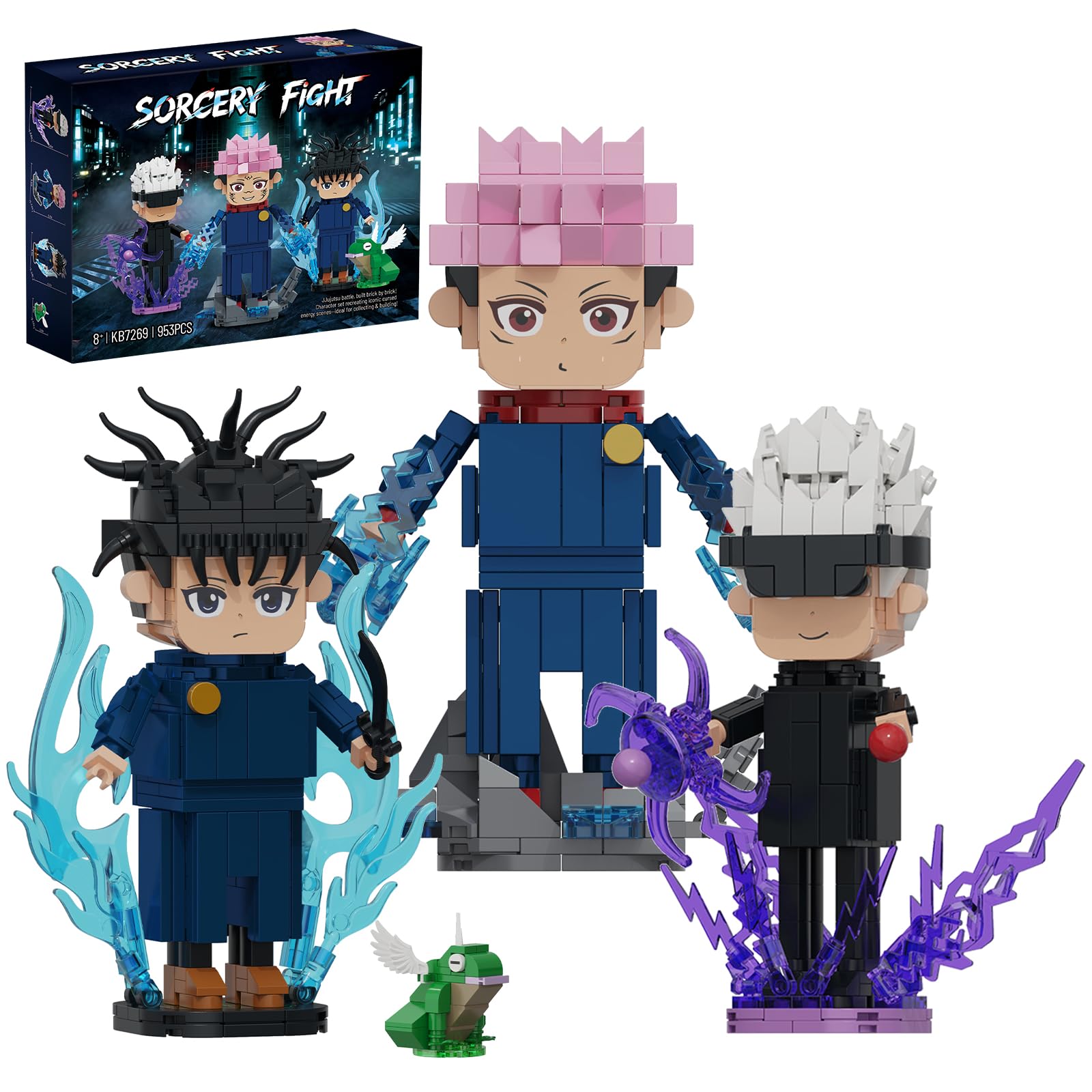 ZMJJKK Ideas Jujutsu Anime Kaisen Building Set 3 Figures For Fans