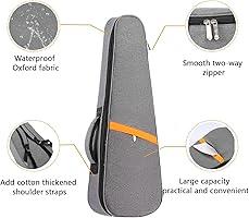 SPEHUB Ukulele Case 12MM Sponge Padding Handles Waterproof SPEHUB Ukulele Case 12MM Sponge Padding Handles Waterproof