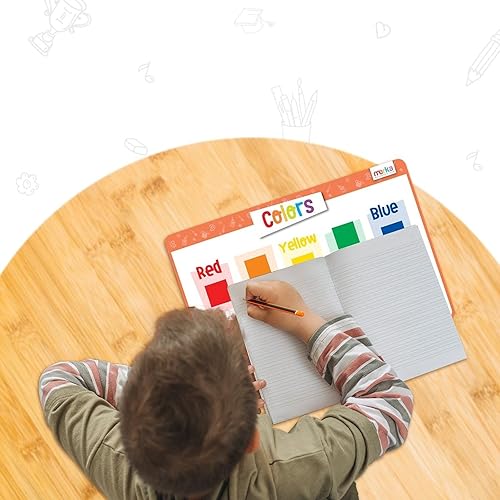 Miniatura 9 de merka Paquete de 4 manteles individuales educativos para niños y niños pequeños, reutilizable, lavable con agarre seguro en la parte trasera para