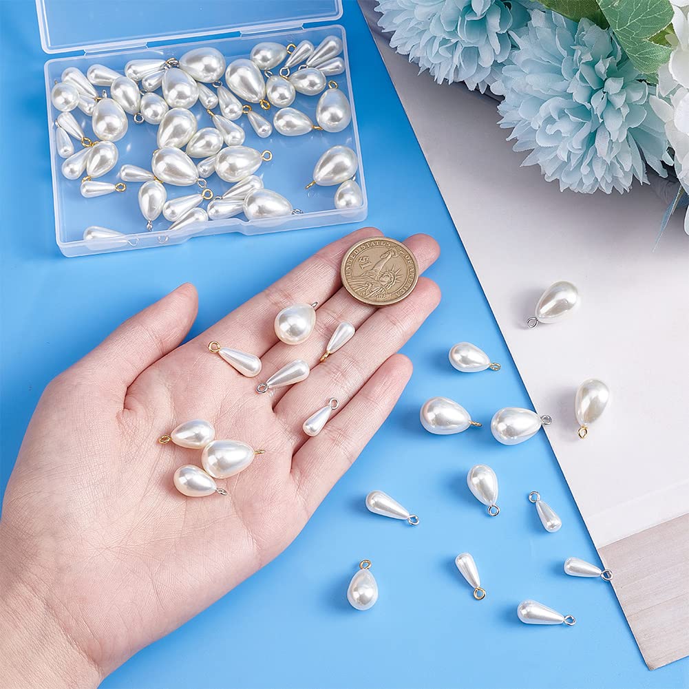 Bijoux zilverkleurige oorringen met imitatie parel voor dames | -NL