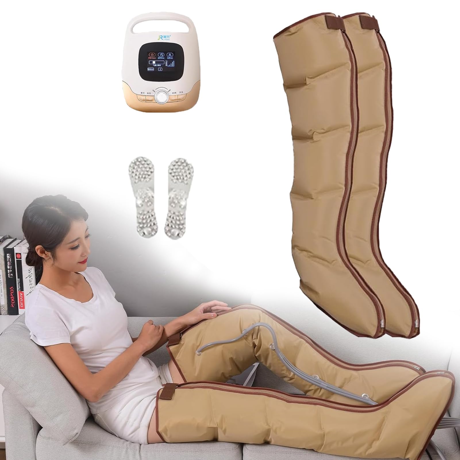 CáMaras Botas Presoterapia En Casa,Calor Maquina Presoterapia Piernas Y Abdomen Brazo Profesional, Masajeador Piernas Compresion De Aire, Equipo De Presoterapia De Cuerpo Completo