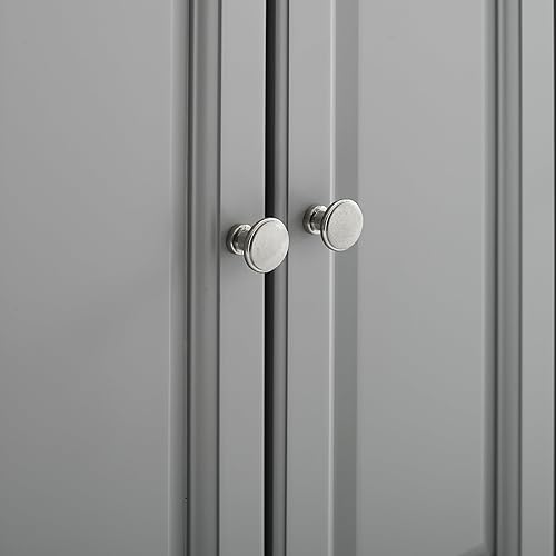 Vista 188 de Crosley Furniture isla de cocina con ruedas, Madera, Blanco