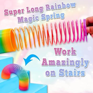 SRV Hub Licensed Slinky Springs (3x Super Long Rainbow Magic Springs)