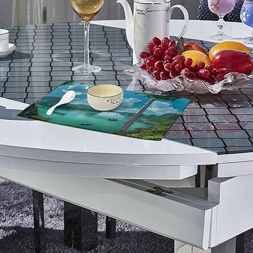Miniatura 4 de Bo Hon Lsland -Vietnam Placemats Set of 6 Resistant Table Mats Washable Place Mats for Dinner Party Table Decoration