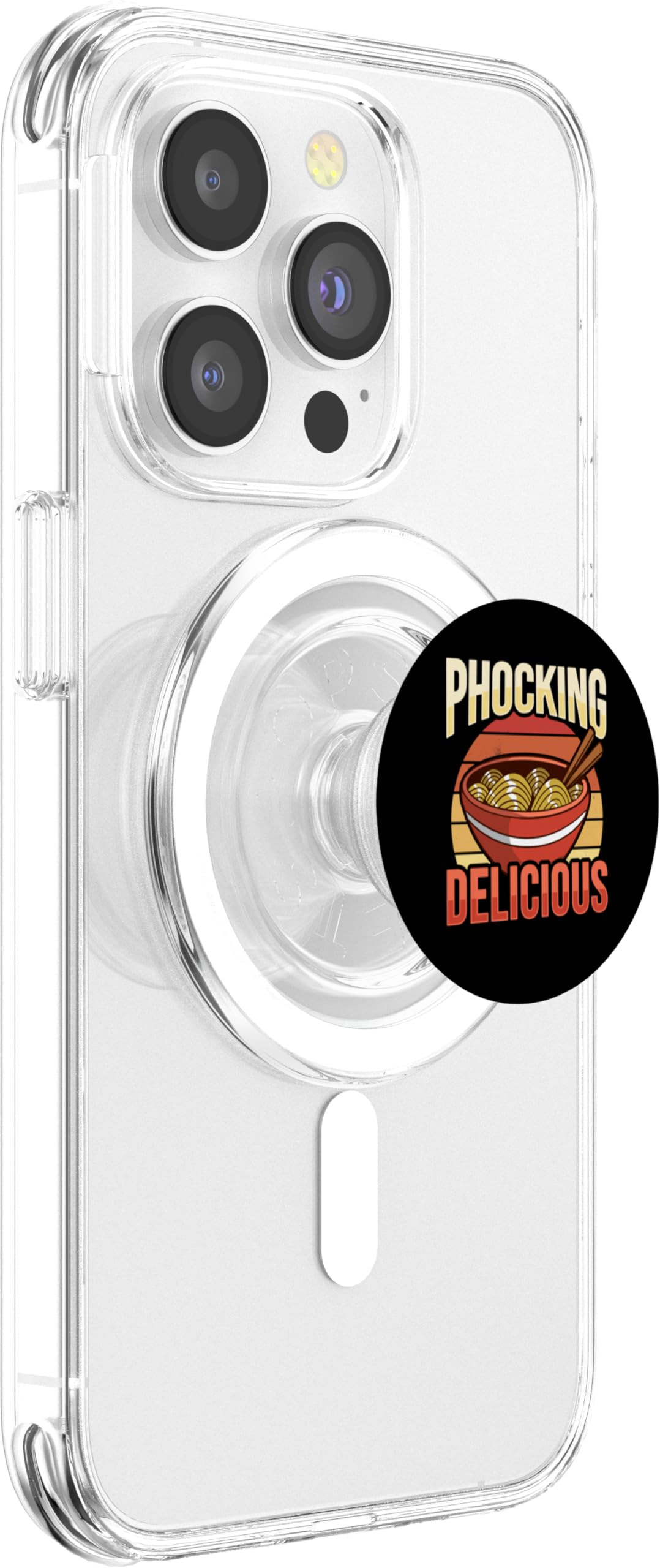 Phocking Delicious Design for a Asian pho noodle soup Lover PopSockets PopGrip for MagSafe, Clear - Image 4