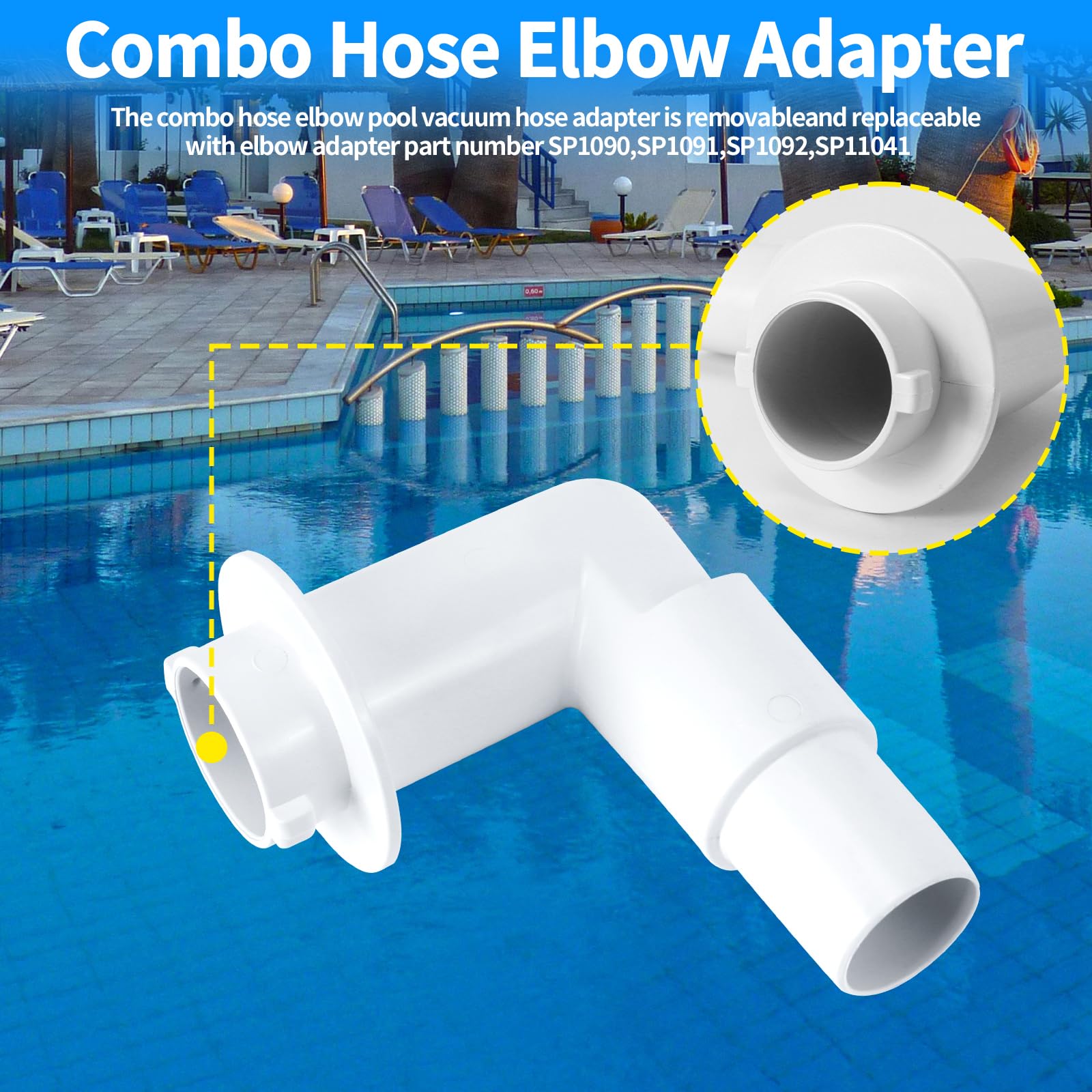 Adattatore Per Tubo Flessibile Combinato Per Pompa Filtro Piscina Ricambio Per Pompa Per Piscina Fuori Terra Filtro Skimmer Compatibile Con Adattatori Hayward Spx1091z7 E Spx1091z4 4 Pezzi 87238756