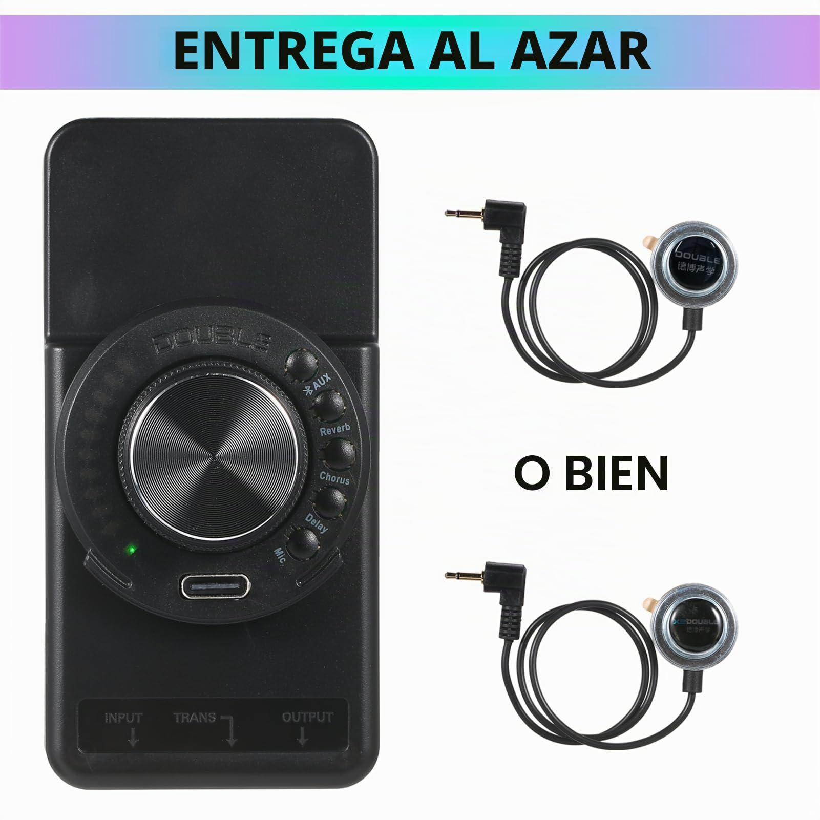 OS1 Pastilla de resonancia Preamplificador Incorporado SFT Sistema de preamplificador de Guitarra Trans de la Misma frecuencia con Reverb Chorus Delay Batería Recargable de Iones de Litio