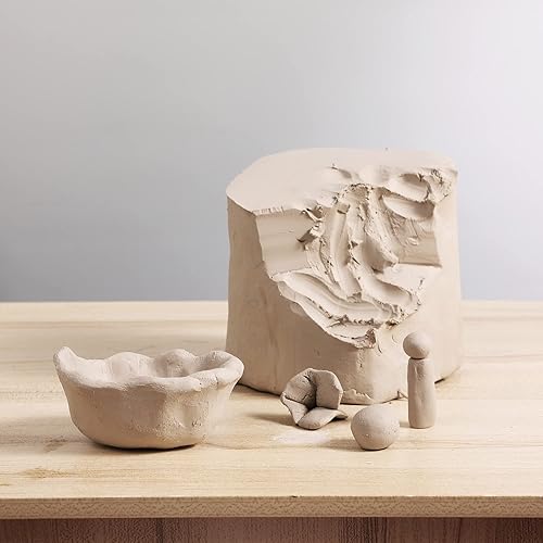 Miniatura 2 de Arcilla de cerámica blanca de fuego medio alto para cerámica cono de fuego medio 5-7 ideal para lanzar ruedas, construcción de manos, esculpir ideal