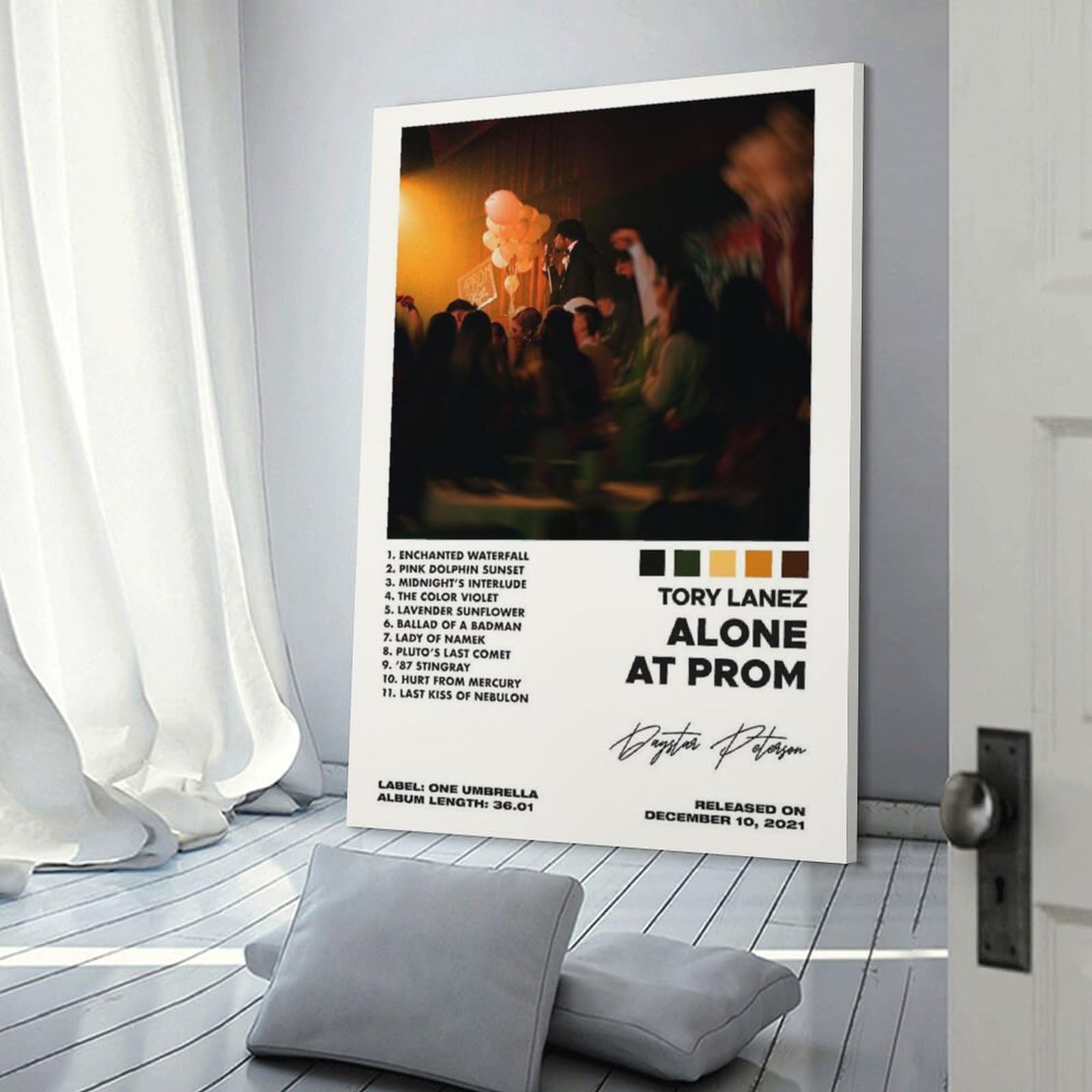 HUYREWHUYUU Tory Lanez Poster Alone At Prom - 40x60cm Leinwand Vintage Decor