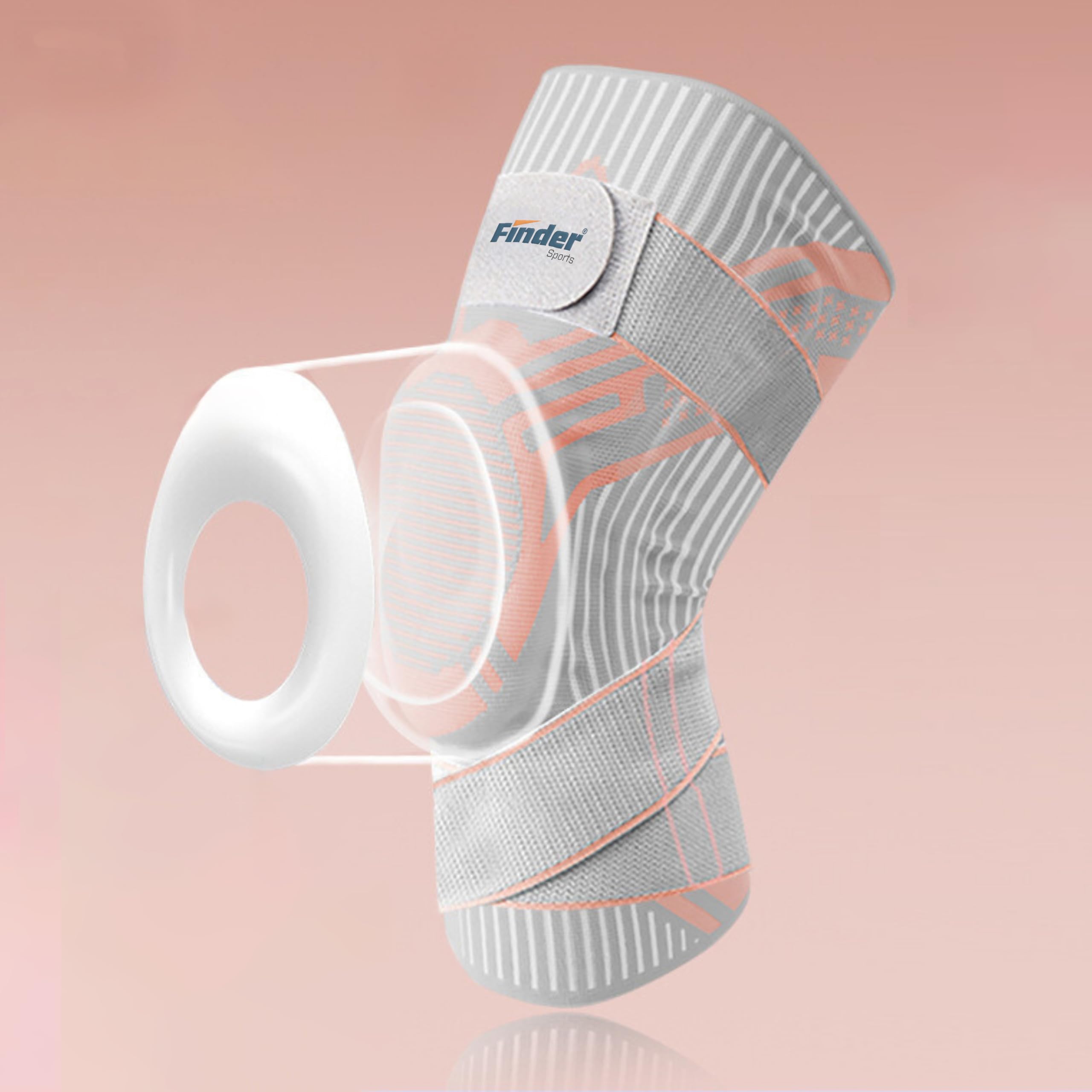 Advanced Sports Knee Support Brace - Silicone Shock Absorption, Elastic Support, Memory Spring, Double Pressure Straps, TPU Anti-Slip Points - Ideal for Running, Basketball, and Gym Workouts (PINK-X-STRAP, L) (B0DCDJ1QXX) Amazon Price History, Amazon Price Tracker