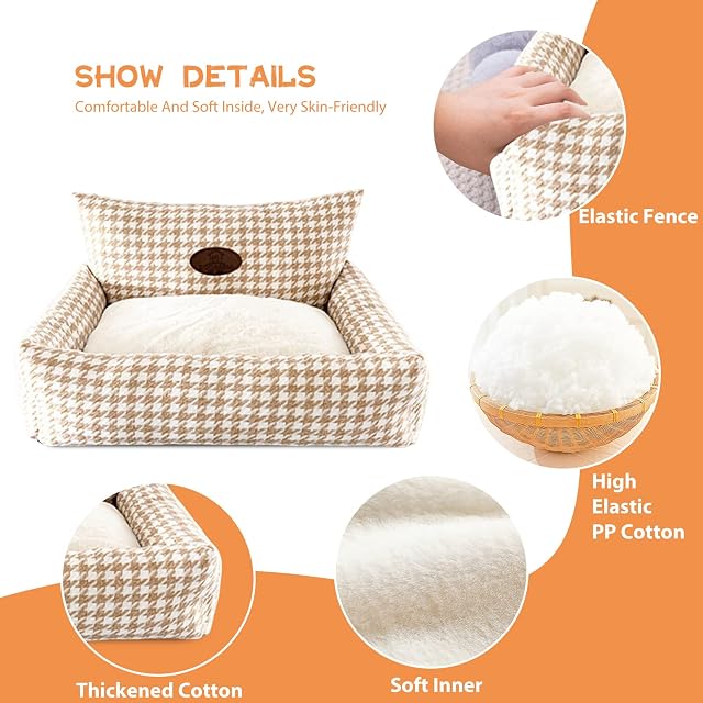Foto 4 de 7 de PETCUTE Cama para Perros Medianos y Grandes,Super Cómoda Camas para Mascotas con Fondo Antideslizante,Sofá…